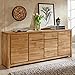 Produktbild Lomadox Massive Anrichte Eiche massiv 192x80x42cm - Sideboard Holz Natur mit Schubkasten geölte Oberfläche, 4 gedämpfte Türen, montierte Lieferung
