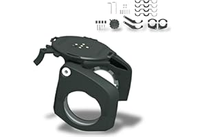 SKS GERMANY COMPIT Handyhalter zur Montage am Lenker (winkelverstellbare Smartphonehalterung für Fahrräder & E-Bikes, Lenkermontage 22,2 - 35 mm, Ausrichtung horizontal oder vertikal), schwarz