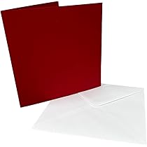 5x5" Creased Blank Pastel Square Cards & Smooth White Envelopes - 40 Pack - View #9