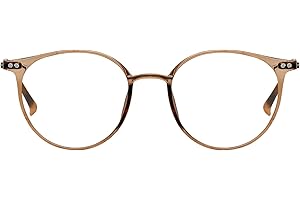 KAEOISFU Superleicht Oval Rahmen Lesebrille Damen Herren, Runden Blaulichtfilter Computer Brille Lesebrillen, Computer Lesebrill mit Sehstärke