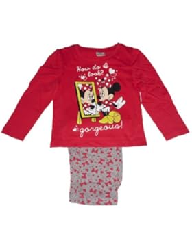 RAGAZZA PIGIAMA DISNEY MINNIE MOUSE 2-8 ANNI