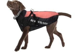 FEimaX Abrigo para Perro de Invierno Impermeable Chaqueta de Felpa Cálido Reflectante Chaleco de Algodón Suave para Cachorro Ropa para Mascotas Perros Pequeños, Medianos y Grandes