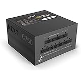 NZXT C750 - NP-C750M-UK - 750 Watt PSU - 80+ Gold Certified - Hybrid Silent Fan Control - Fluid Dynamic Bearings - Modular De