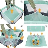 Reisebett Laufstall Babyreisebett Spielstall Babybett Kinderbett Kinderreisebett Tropical - 6