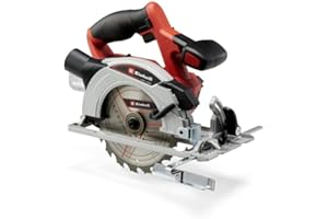Einhell Akumulatorowa pilarka tarczowa TE-CS 18/165-1 Li-Solo Power X-Change (18 V, Li-ion, Ø165 x Ø20 mm, beznarzędziowa regulacja głębokości cięcia + kąta nachylenia, bez akumulatora i ładowarki)