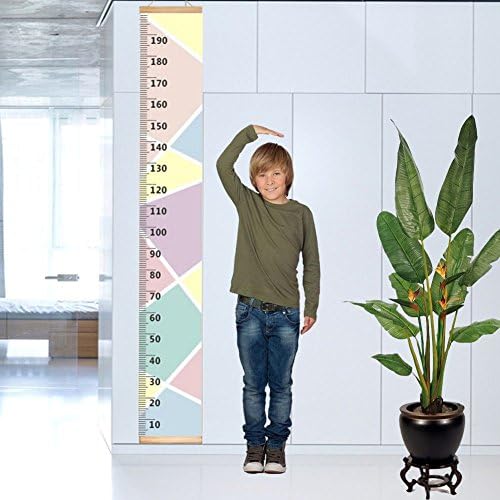 Kids Growth Chart - Children Nursery height wall chart Art Hanging Rulers,Removable Wall Hanging Measuring Rulers Tape for Kids Boys Girls Room Decoration 7.9 X 79 inch