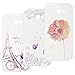 Produktbild Yokata [3 Packs Samsung Galaxy A7 2017 Hülle Silikon Transparent Durchsichtig Handyhülle Schutzhülle TPU Dünn Slim Kratzfest mit Motiv - Turm und Fahrrad + Blumen und Schmetterlinge + Blumen