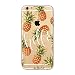 Produktbild iPhone SE Hülle, iPhone 5 5S Schutzhülle, MUTOUREN Handyhülle Case Cover TPU Silikontasche Transparent Ultra dünne Gel Anti-scratch Löschen Back Bumper Drucken Handycover - Obst Hello Ananas