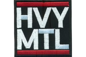 HVY MTL Heavy Metal Shortcut Rockabilly Biker Rockband Aufnäher Patch Sticker