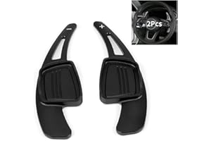 HIBEYO Car Shift Paddle, 2 Pieces, Steering Wheel Shift Paddle, Extension Shift Paddle, for Audi A1 A3 A4L A5 A6L A7 A8 S4 S5 Q2 Q5L Q7 TT TTS Replacement Sport Shift Paddles Gear le, Black