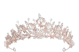 ZOOMA Tiara di cristallo per sposa, principessa, diadema nuziale, per matrimoni, balli di fine anno, feste di compleanno