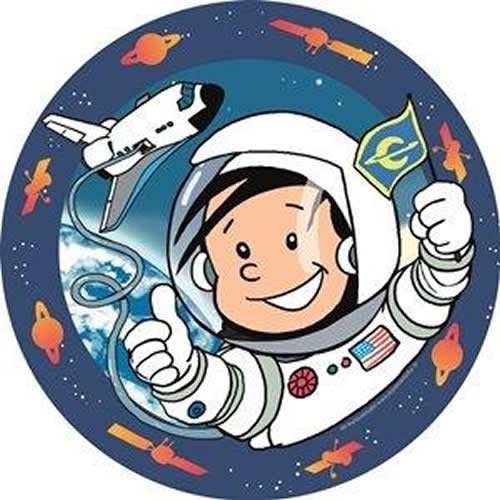 36-teiliges Partyset * ASTRONAUT FLO * mit Teller + Becher + Servietten + Deko // Kindergeburtstag Kinder Feier Set Fete Partygeschirr Deko Fest Kinder Geburtstag Party Mottoparty Motto Weltraum Raumschiff Space All Alien - 2