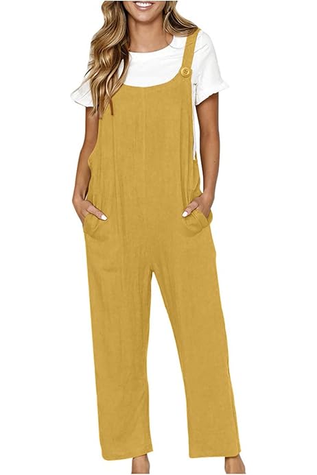 Monos Peto Casual Mujer Jumpsuit Petos Flojos Mujer Petos Mujer