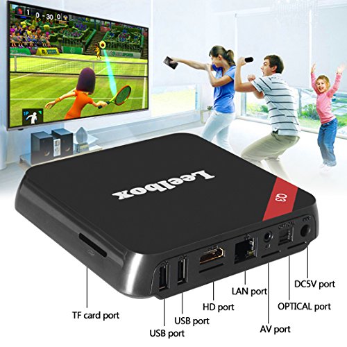 (2016 die Beste) Leelbox Q3 Android TV Box 2 GB/16GB 5G / 2.4G Dual Wi-Fi Bluetooth 4.0 Amlogic S905 Android 5.1 mit 1000M LAN KODI 16.1 Alle Vorinstallierte Pluggins Update von M9S Streaming Media Player - 7