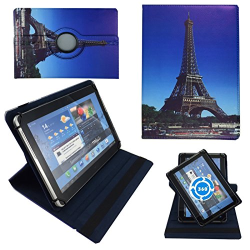 EIFELTURM 10 Zoll Tablet Tasche Schutz Hülle Stand Etui für MEDION LIFETAB E10501 MD 60240 + Stift