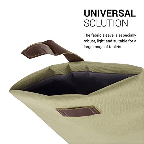 kwmobile Universal Sleeve Tasche für 12,5″ 13″ 13,3″ Laptop / Notebook / Ultrabook in Hellbraun Dunkelblau - 3