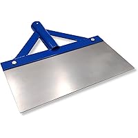 DEWEPRO Stoßscharre - Schaber - Farbschaber - extra stabil mit Streben und Federstahlblatt - Breite: 300mm - ohne Stiel