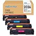 Produktbild MyCartridge kompatibel HP 203A CF540A - CF543A Tonerpatronen für HP Color Laserjet Pro M254nw M254dw HP Color Laserjet Pro MFP M280nw M281fdn M281fdw (Schwarz/Cyan/Magenta/Gelb)
