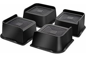 MixDora Bed Risers Heavy Duty 2 inch Furniture Risers L-Shape Table Riser Chair Raisers Lifter for Sofas Couches Desks Set of 4 Pack