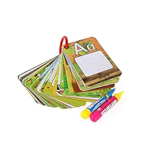 Coolplay A-Z 26 Alphabet Water Painting Cards,Children Drawing Board Children Colouring Card for Kids Educational Toys