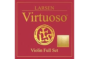 LARSEN STRINGS Larsen struny skrzypcowe Virtuoso zestaw E stalowe (z końcówką kulkową), A aluminiowe i D+G srebrne, średnie