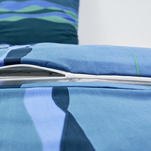 4 tlg Bettwäsche Moderne Hochwertige Microfaser Bettbezug 135×200 Kissenbezug, Design – Motiv:Design 18 - 3