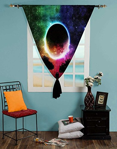 Snoogg Universe Graphic Print indischen Mandala Wandbehang Tapisserie Dekorative Wohnheim Wandteppichen Beach Picknick Tabelle Hippie Tapisserie Wand, Bohemian Gobelin - 2