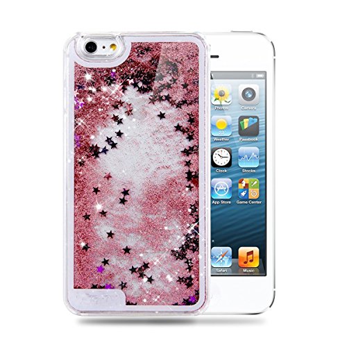 Funda iPhone 6 6s 4 7 Pulgadas E-Lush Liquid Crystal  Bling Purpurina llamativa Funda Protectora Dura Anti-rasgu  o y a Prueba de Golpes Bumper  Semi-transparent Quicksand  Ligero Funda para iPhone 6 6s