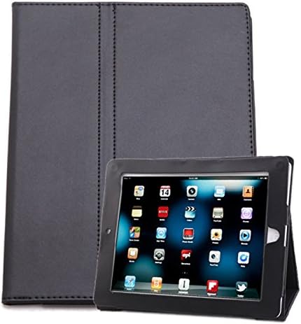 Eniceshop iPad 1st Case - Leather Cover Stand kids cover case Folio with Magnetic Closure for Apple iPad 1 1st Generation (Black)