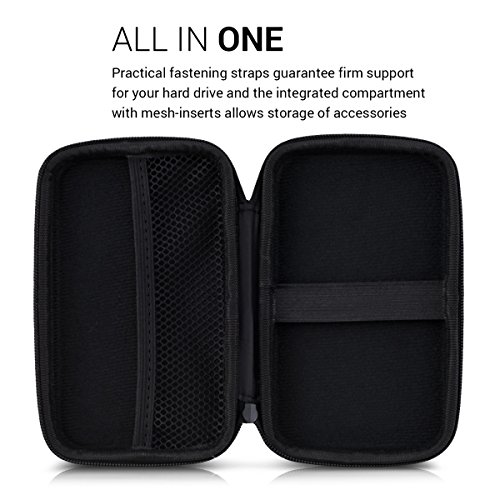 kwmobile Hardcase Tasche Hülle für externe Festplatten (2,5″) mit Regenbogen Würfel Design – Schutzhülle in Mehrfarbig Grün Blau - 4