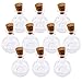 Produktbild VORCOOL 10 stücke Winebottle Form Mini Glasflaschen Gläser mit Kork Wunsch Hinweis Handwerk Flasche (klar)