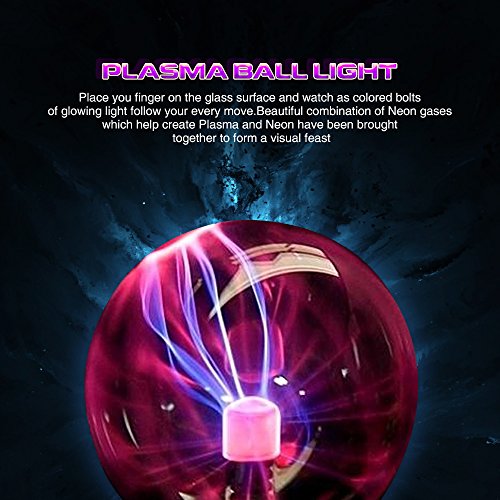 SOLMORE Plasmakugel Plasma Ball Kugel Blitze Magische Lampe USB Licht für Kinder Kindergeburtstag Spielzeug Disco Party Dekoration Geschenk Schreibtisch - 7