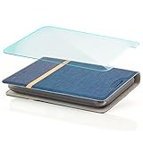 Zanasta Designs Tasche + Panzerglas LG X power 2 Hülle Flip Case Schutzhülle Handytasche mit Kartenfach Blau - 