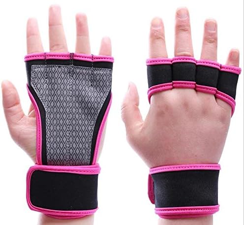 BMDHA Wrist Support Prevent Sprain Protect The Wrist And Palm Comfortable Breathable Dumbbell Single Parallel Bars Ultra Thin (2 Pieces) , Pink