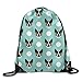 Produktbild Doormats-shirt Boston Terrier Bulldog Cute Kordelzug Tasche für Reisen oder Shopping Casual Daypacks Schulranzen Unisex