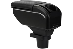 ZENVI MittelArmlehnen Compatible with Seat Mii Armlehnen 2011-2021 Mittelkonsolen Veranstalter Armlehnen Zweitüriger Stil Verwendbar Ellbogenstütze（Kohlefaser Stil）