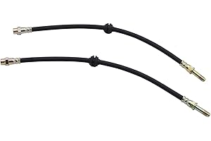 TAKPART 2 mangueras de freno, cable de freno delantero izquierdo y derecho para 3 E46 316 318 320 323 325 330 Z4 34321165587 3432676696
