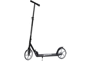 ‎B BEST SPORTING Best Sporting Scooter Kinder I klappbarer Tretroller mit Ständer I schwarz - orange I City Roller Kinder ab 6 Jahren I Kinderroller mit Rollengröße 200 mm I Roller Kind I Roller für Kinder
