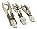 Produktbild Klemmzange Abklemmzange Quetschzange Schlauchzange Metall Set 3 tlg max. Ø 38 mm