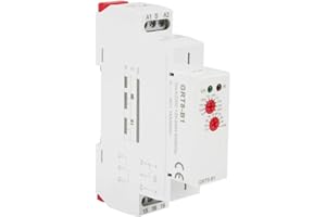 WALFRONT AC/DC 12V ~ 240V GRT8-B1 Mini Relais Temporisé avec Mise Hors Tension, Indicateurs LED et Montage sur Rail DIN 35 mm