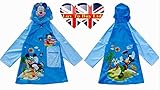 Children Raincoat ,Micky Mouse Raincoat/ Waterproof.(4 Sizes : S , M. ,L, XL) (L)