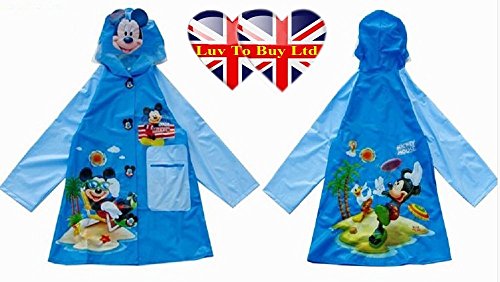 Children Raincoat ,Micky Mouse Raincoat/ Waterproof.(4 Sizes : S , M. ,L, XL) (L)