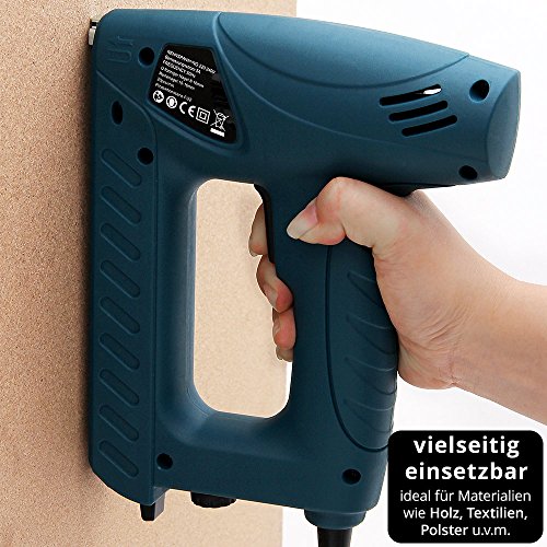 Monzana Kombi Elektrotacker Elektronagler inkl. 400 Klammern + 100 Nägel mit Sicherheitsschalter und Anti-Stau-Mechanismus - 4