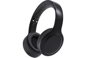 Xunpuls Kids Bluetooth Headphones,Foldable On Ear Wireless Headphone,Stereo Sound with MIC,10H Playtime,Bluetooth 5.3,Kids Wireless Headphones Over Ear for Kid Adult School Online Class (Black)
