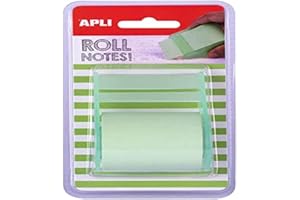 Apli - 18191, Rotolo dispenser di note adesive, 50 mm x 8 m, colore verde pastello