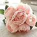 Produktbild gaddrt 1 Bouquet 6 Heads Künstliche Pfingstrose Seidenblume Blatt Home Hochzeit Party Decor (Rosa)