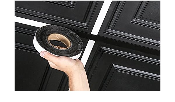 Ceiling Tiles Decorative Grid Tape For 100 Ft Black Amazon Co