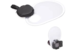 QEEROYO Tragbarer Blitz Diffusor, Universal Blitz Diffusor, Blitz Diffusor, Kamera Blitz Diffusor, Blitz Diffusor Makro, Mini Blitz Reflektor mit Aufbewahrungstasche, Blitz Reflektor, Flash Diffusor
