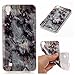 Produktbild Lonchee LG X Power Hülle,Marmormuster Muster Weich TPU Handy Hülle Durchsichtig Transparent Etui Cover Case Protective Shell Soft Schutzhülle Telefon Kasten für LG X Power – grau