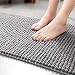Produktbild Joyxeon Badematte Fußmatte, rutschfeste saugfähigen Badezimmer Teppich Shag Duschmatte Maschine waschbar Bad Fußmatten mit wasserabsorbierenden weichen Baumwolle, Maschine waschbar Teppich (19,68 * 31,4 Zoll)